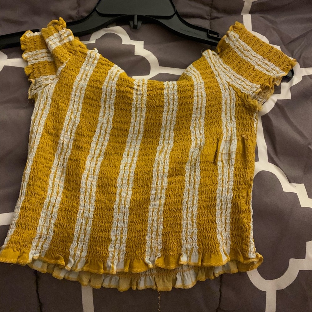 Off the shoulder crop top